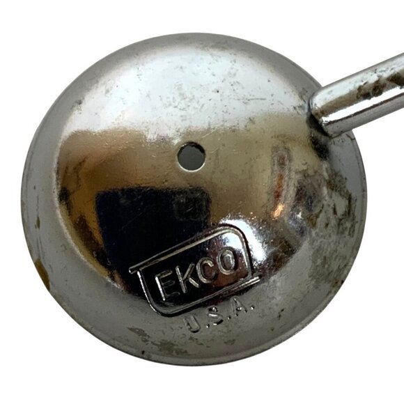 Vintage Ekco Double-Sided Melon Baller Chrome & Black Handle Made in USA - Picture 3 of 3